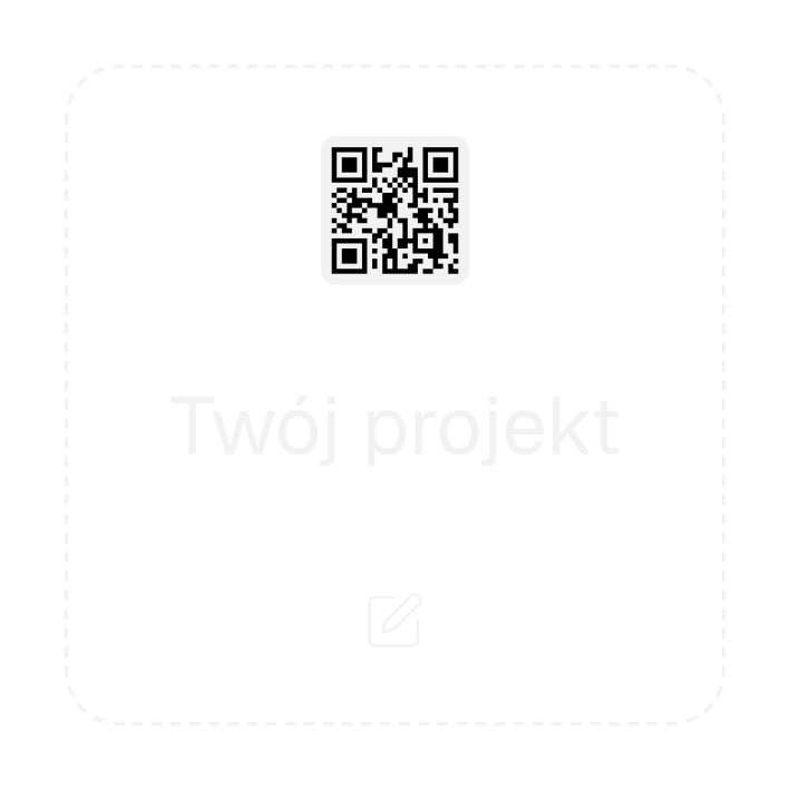 Tabliczka QR - Własny projekt